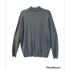 Men's Classic Fit Sweater-Extra fine Merino Wool Sz L